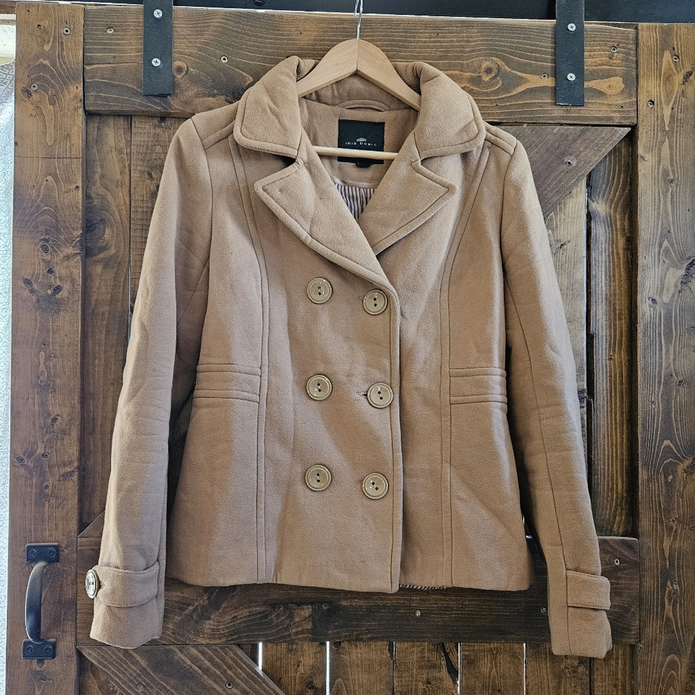 Iris Basic Camel Double Button Jacket - image 1